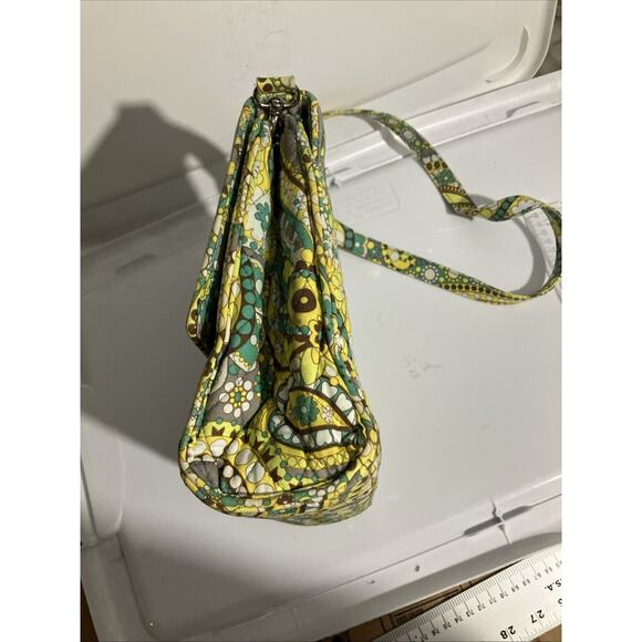 Vera Bradley Julia Lemon Parfait Crossbody Shoulder Bag, Turn Lock Closure, Sz M - Picture 9 of 14